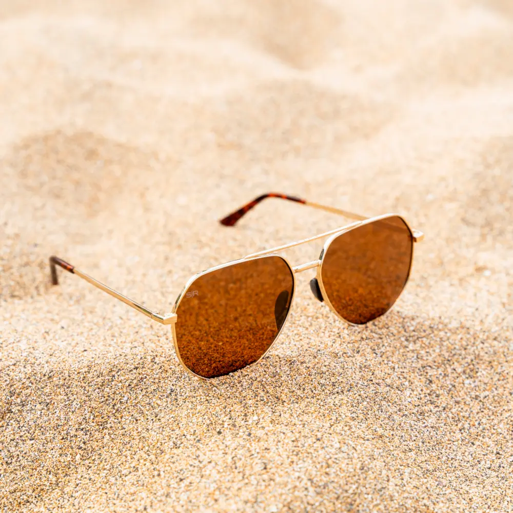 Tangle Free Aviator Hex - Amber Gold Polarized - Image 7