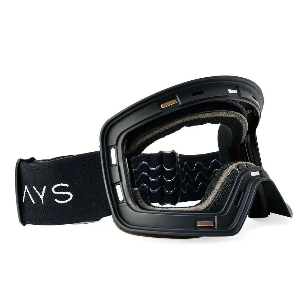 Frontier Snow Goggle - Black Magnetic Frame + Strap (Lens Not Included) - Customize